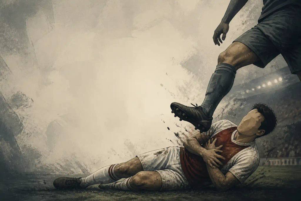 Ruben van Bommel blesse gravement un joueur de…