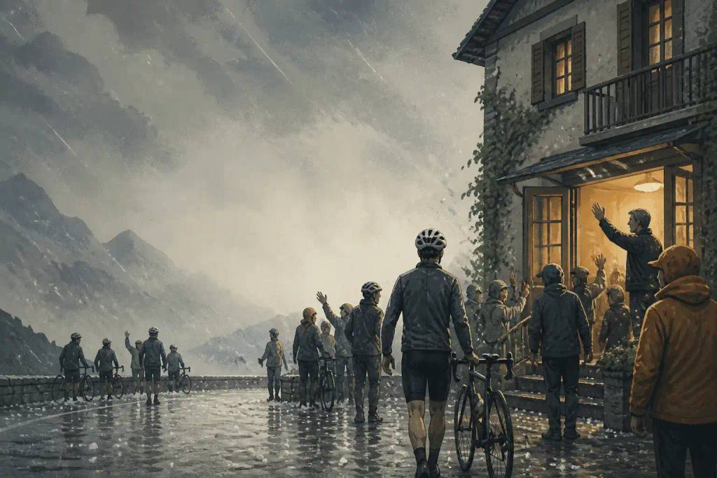 Vuelta: 'Schuilhotel' bedankt na hagelbuien in…