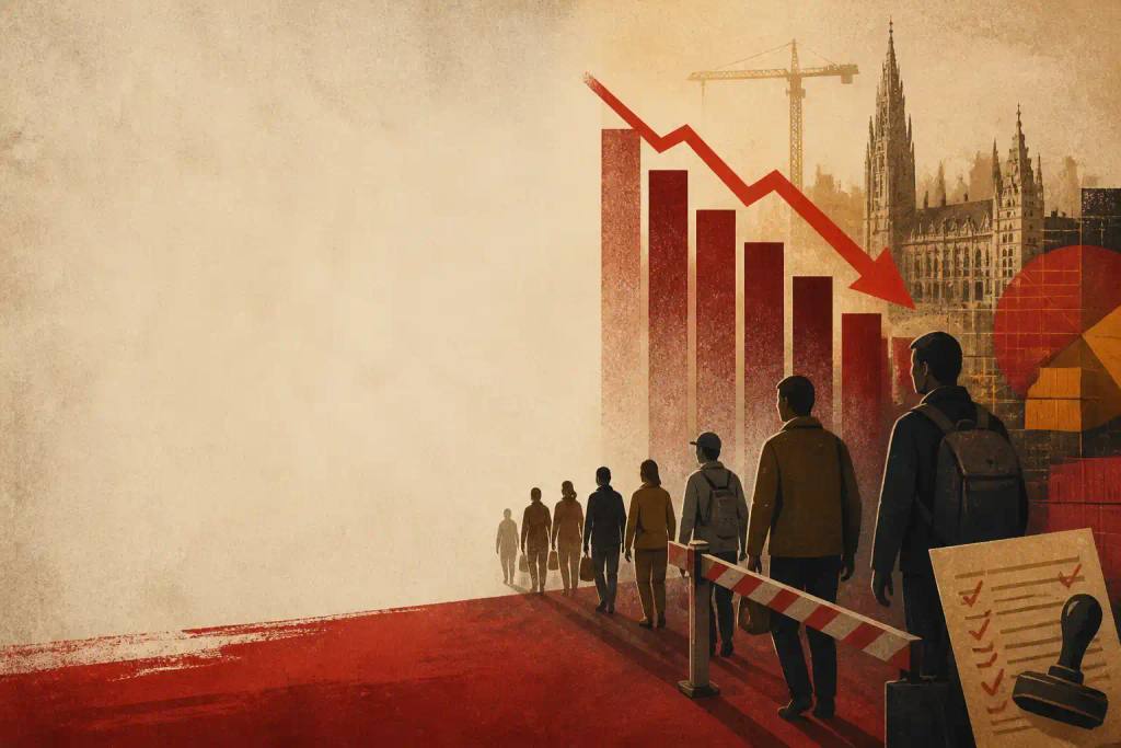 Arbeidsmigratie daalt fors door strengere…